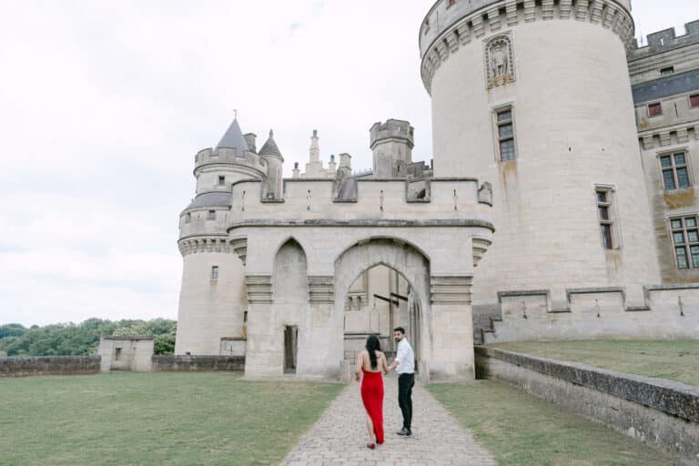 Beautiful proposal at Château de Pierrefonds