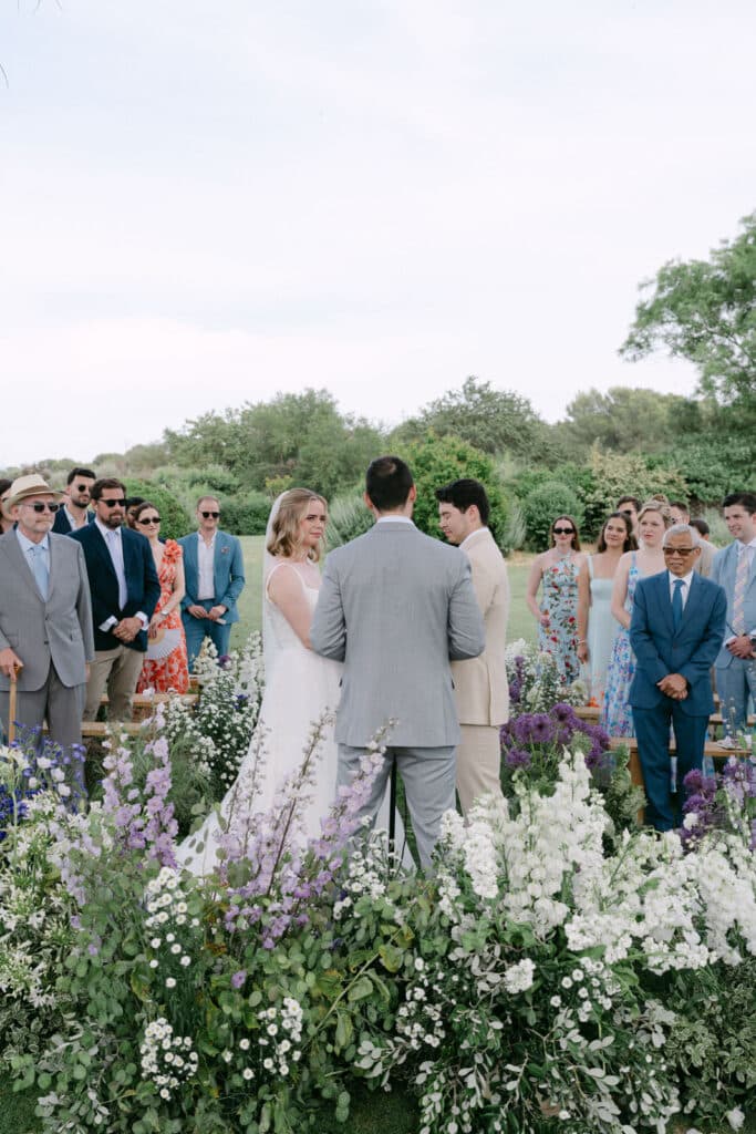 outdoor wedding ceremony