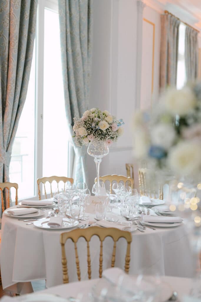 décoration de mariage château d'aveny