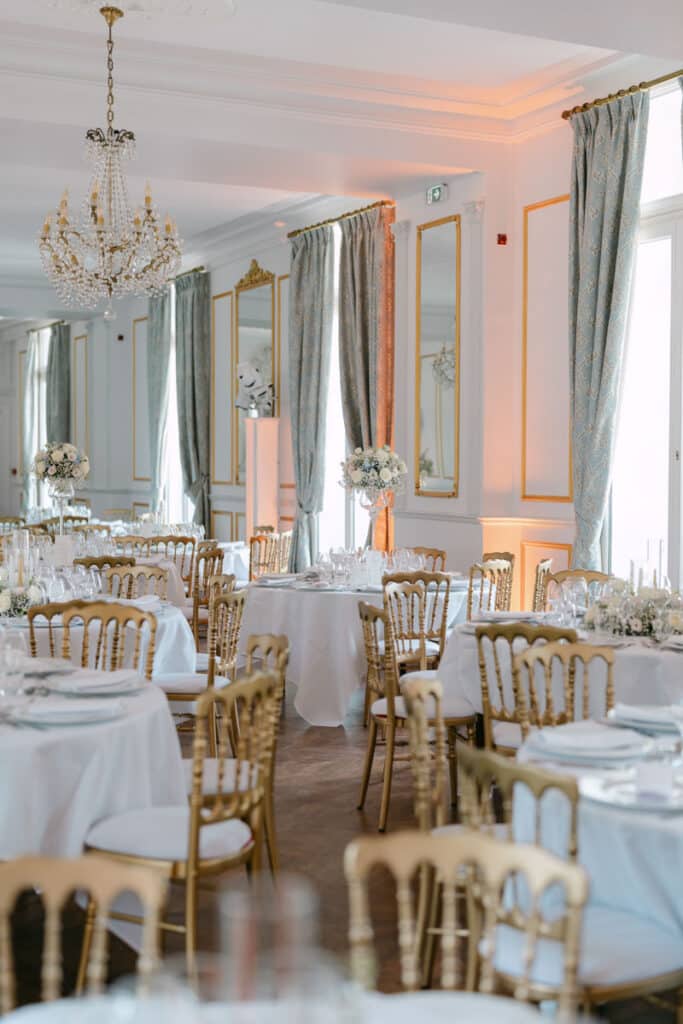 décoration de mariage château d'aveny